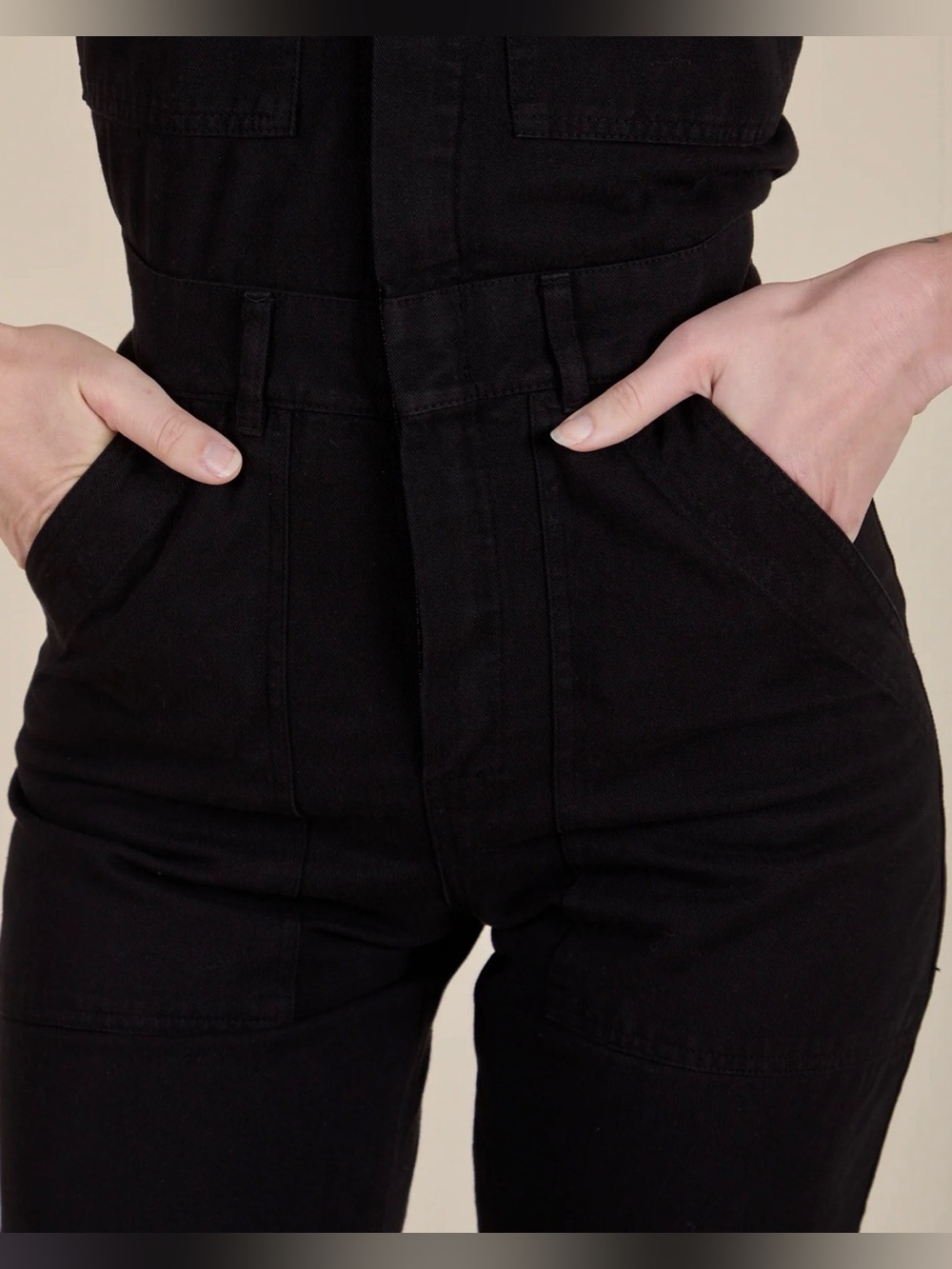 Big Bud Press Short Sleeve Utility Jumpsuit in Black Size MP - Picture 4 of 14